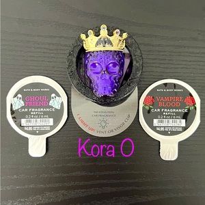 BBW Skull Crown LED Visor Clip NEW